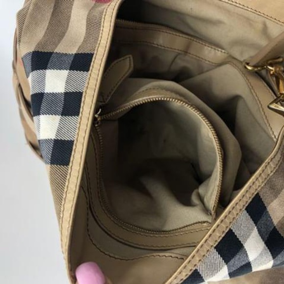 **SOLD**Burberry Haymarket Tote - Picture 2 of 8